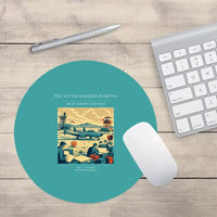 Thumbnail for VINTAGE G4459 - The Sound Barrier Morning - Designed Mouse Pads design on turquoise round