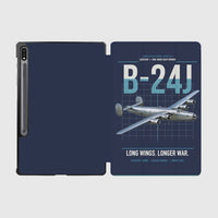 Thumbnail for B-24J Liberator design on navy blue samsung tablet tablet case