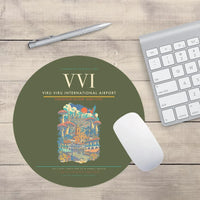 Thumbnail for Viru Viru International Airport VVI Mouse-Pad Round - Green Army