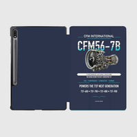 Thumbnail for CFM56-7B design on navy blue samsung tablet tablet case