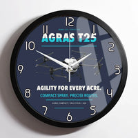 Thumbnail for DJI Agras T25 design on navy blue framed wall clock