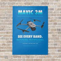 Thumbnail for DJI Mavic 3 Multispectral vertical canvas print - no frame - turquoise background