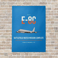 Thumbnail for E-8C Joint STARS vertical canvas print - no frame - turquoise background