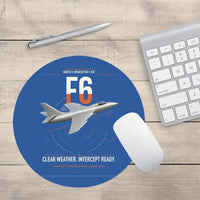 Thumbnail for Hawker Hunter F6 design on blue round mouse pad