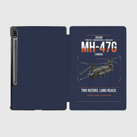 Thumbnail for Boeing MH-47G Chinook design on navy blue samsung tablet tablet case
