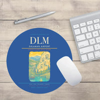 Thumbnail for Dalaman Airport (DLM) design on blue round mouse pad