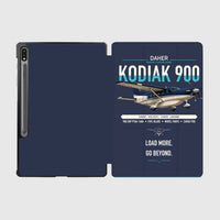 Thumbnail for Daher Kodiak 900 design on navy blue samsung tablet tablet case