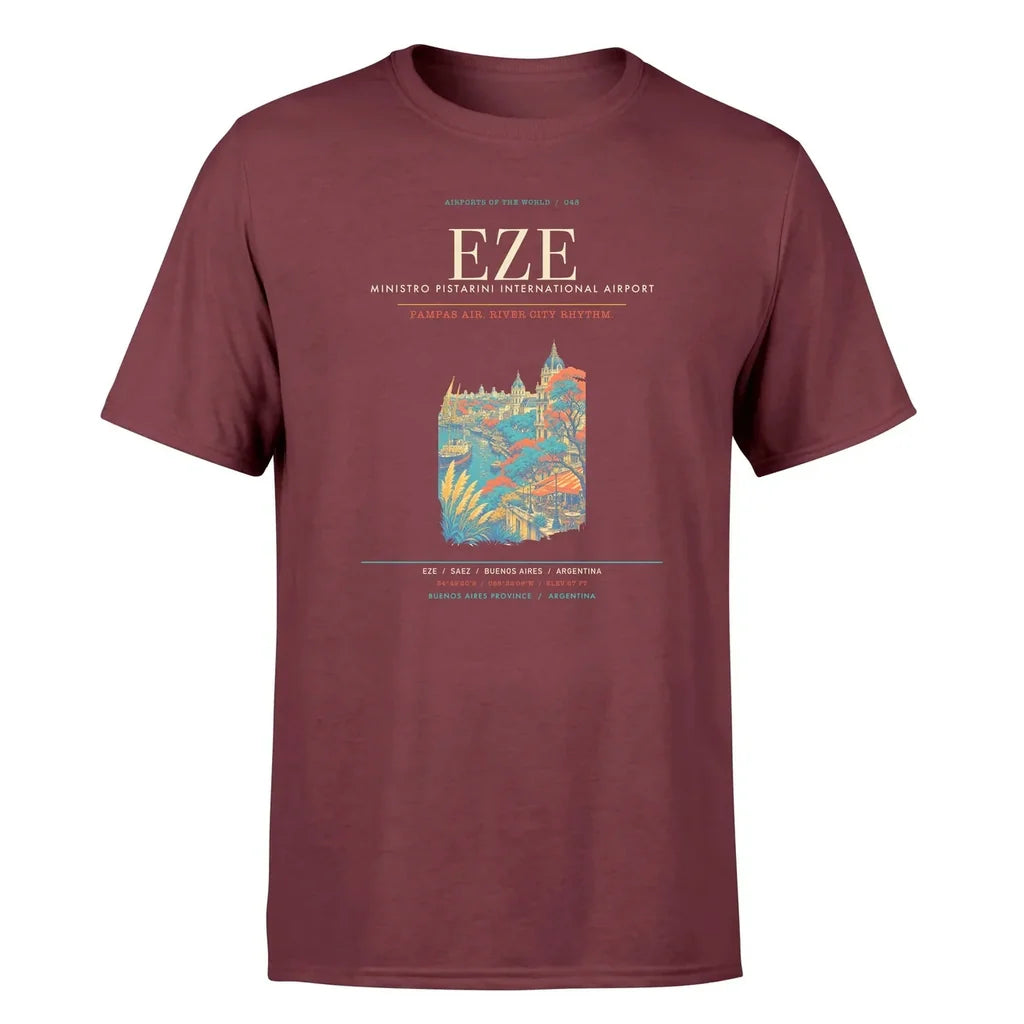 Buenos Aires Airport (EZE) Premium T-Shirt Dark Red