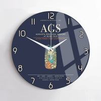 Thumbnail for Augusta Regional Airport at Bush Field AGS Wall-Clock No-Frame - Navy Blue