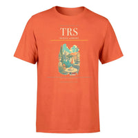 Thumbnail for Trieste Airport (TRS) T-Shirt single-side front print in Orange | trieste-airport-trs-double-side-t-shirt