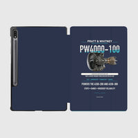 Thumbnail for PW4000-100 design on navy blue samsung tablet tablet case