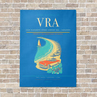 Thumbnail for Juan Gualberto Gómez Airport VRA — Varadero vertical canvas print - no frame - turquoise background