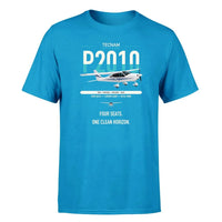 Thumbnail for Tecnam P2010 design on turquoise t-shirt, single-side print
