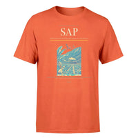 Thumbnail for Ramón Villeda Morales International Airport (SAP) T-Shirt single-side front print in Orange | ramón-villeda-morales-international-airport-sap-double-side-t-shirt