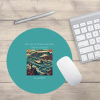 Thumbnail for VINTAGE G4494 - The Cape Of Storms Rounding - Designed Mouse Pads design on turquoise round