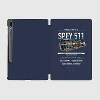 Thumbnail for SPEY 511 design on navy blue samsung tablet tablet case