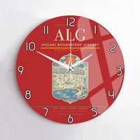 Thumbnail for Houari Boumediene Airport ALG Wall-Clock No-Frame - Red