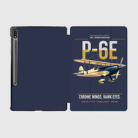 Thumbnail for Curtiss P-6E Hawk design on navy blue samsung tablet tablet case