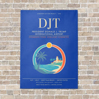 Thumbnail for President Donald J. Trump International Airport DJT - Canvas Framed - Blue