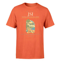 Thumbnail for Skiathos Island National Airport (JSI) T-Shirt single-side front print in Orange | skiathos-island-national-airport-jsi-double-side-t-shirt