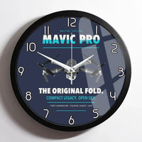 Thumbnail for DJI Mavic Pro design on navy blue framed wall clock