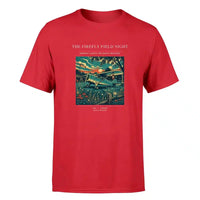 Thumbnail for VINTAGE G4400 - The Firefly Field Night - Premium T-Shirt design on red premium t shirt