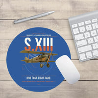 Thumbnail for SPAD S.XIII C.1 design on blue round mouse pad