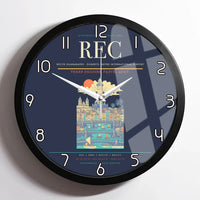 Thumbnail for Recife Guararapes (REC) design on navy blue framed wall clock