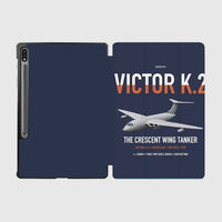 Thumbnail for Handley Page Victor K.2 design on navy blue samsung tablet tablet case