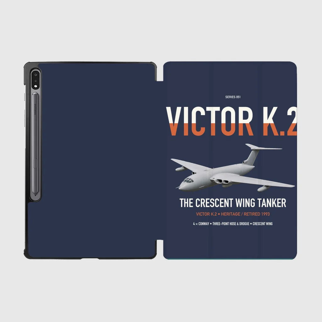 Handley Page Victor K.2 design on navy blue samsung tablet tablet case