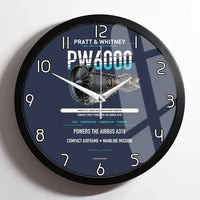 Thumbnail for PW6000 design on navy blue framed wall clock