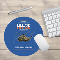 Thumbnail for Sikorsky HH-3E Jolly Green Giant design on blue round mouse pad
