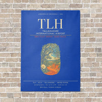 Thumbnail for Tallahassee International Airport TLH - Canvas Framed - Blue