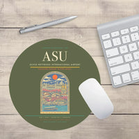 Thumbnail for Silvio Pettirossi International Airport ASU Mouse-Pad Round - Green Army