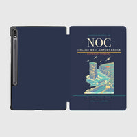 Thumbnail for Ireland West Airport Knock (NOC) design on navy blue samsung tablet tablet case