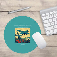 Thumbnail for VINTAGE G4396 - The Scarecrow Salute - Designed Mouse Pads design on turquoise round