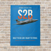 Thumbnail for Blackburn Buccaneer S2B vertical canvas print - no frame - turquoise background