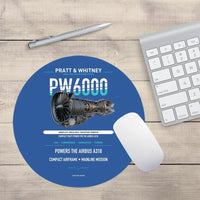 Thumbnail for PW6000 design on blue round mouse pad
