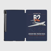 Thumbnail for Handley Page Victor B2 design on navy blue samsung tablet tablet case