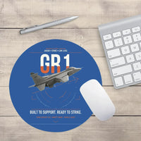 Thumbnail for SEPECAT Jaguar GR1 design on blue round mouse pad
