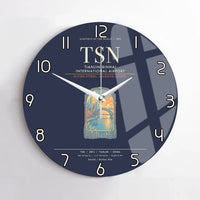Thumbnail for Tianjin Binhai International Airport TSN Wall-Clock No-Frame - Navy Blue