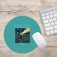 Thumbnail for VINTAGE G4425 - The Runway's Last Light - Designed Mouse Pads design on turquoise round