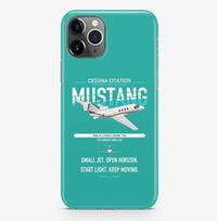 Thumbnail for Cessna Citation Mustang design on turquoise magsafe iphone case, for iPhone Pro Max
