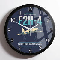 Thumbnail for F2H-4 Banshee design on navy blue framed wall clock