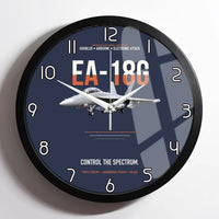 Thumbnail for EA-18G Growler Control The Spectrum design on navy blue framed wall clock