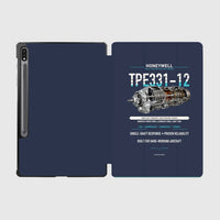 Thumbnail for TPE331-12 design on navy blue samsung tablet tablet case
