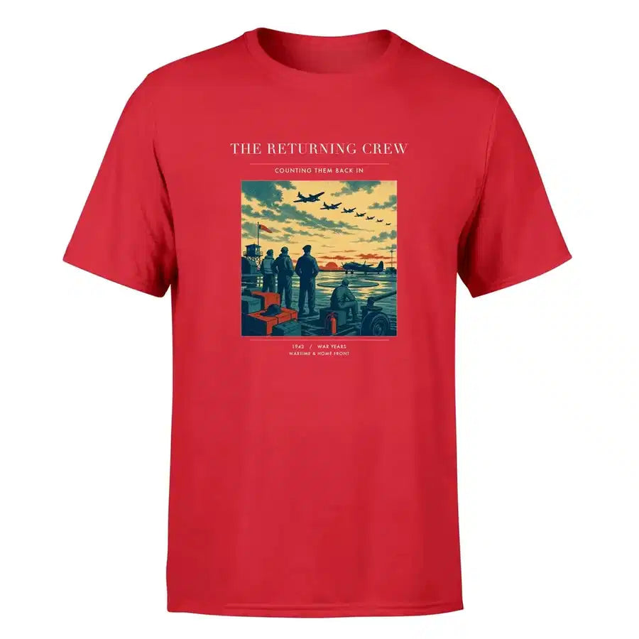 VINTAGE G4519 - The Returning Crew - Premium T-Shirt design on red premium t shirt