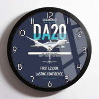 Thumbnail for Diamond DA20 design on navy blue framed wall clock