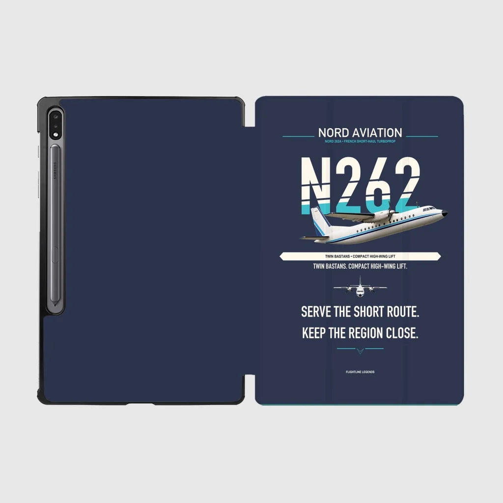 Nord 262A design on navy blue samsung tablet tablet case