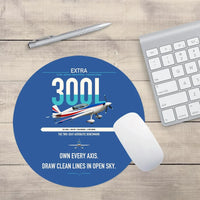 Thumbnail for Extra 300L design on blue round mouse pad